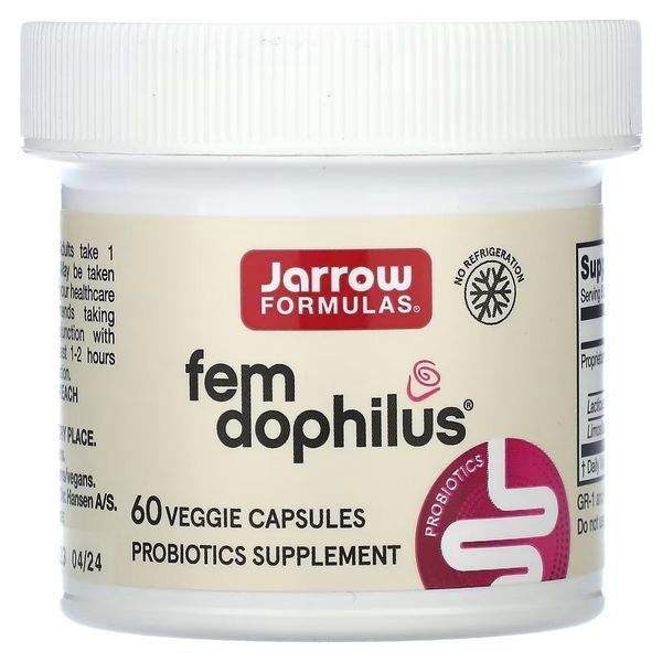 Пробіотики Для Жінок, Жіночий дофілус, 1 млрд КУО, Women's Fem Dophilus, Jarrow Formulas, 60 вегетаріанських капсул