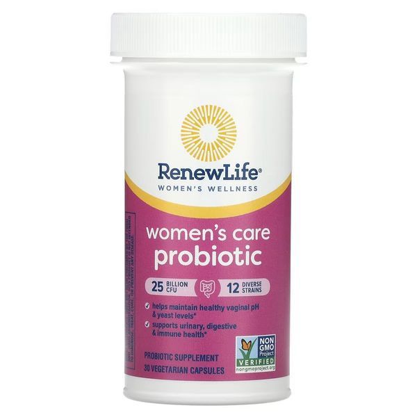 Пробиотик для женщин, 25 млрд КОЕ, Ultimate Flora, Women's Care Probiotic, Renew Life, 30 вегетарианских капсул