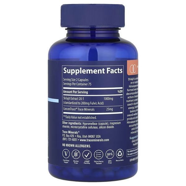 Мумие, Shilajit, Trace, 150 капсул