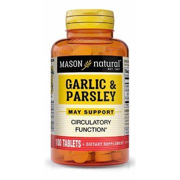 Часник та петрушка, Garlic & Parsley, Mason Natural, 100 таблеток