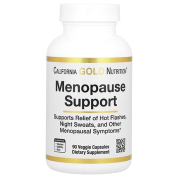 Підтримка під час менопаузи, Menopause Support, California Gold Nutrition, 90 вегетеріанських капсул