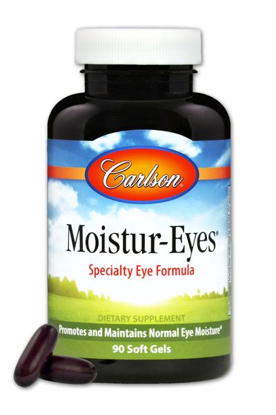 Комплекс для Підтримки Очей, Moistur-Eyes, Carlson, 90 желатинових капсул