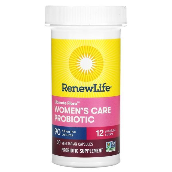 Пробиотик для женщин, 90 млрд КОЕ, Ultimate Flora, Women's Care Probiotic, Renew Life, 30 вегетарианских капсул