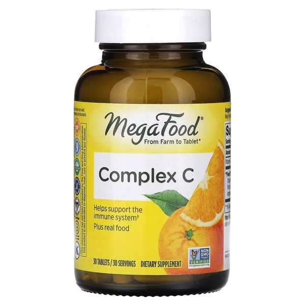 Комплекс витамина С, Complex C, MegaFood, 30 таблеток