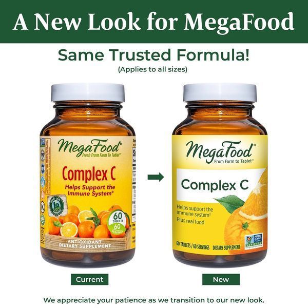 Комплекс витамина С, Complex C, MegaFood, 30 таблеток