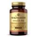 УЦІНКА Магній з вітаміном B6, Magnesium with Vitamin B6, Solgar, 100 таблеток (пошкоджено зовнішню плівку)