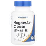 Магній цитрат, Magnesium Citrate, Nutricost, 60 капсул