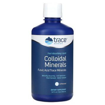 Колоїдні мінерали, без смаку, Collodial Minerals, Trace Minerals, 946 мл