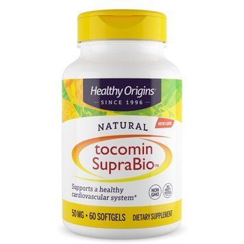 Комплекс для Поддержки Сердца 50мг, Tocomin SupraBio, Healthy Origins, 60 желатиновых капсул