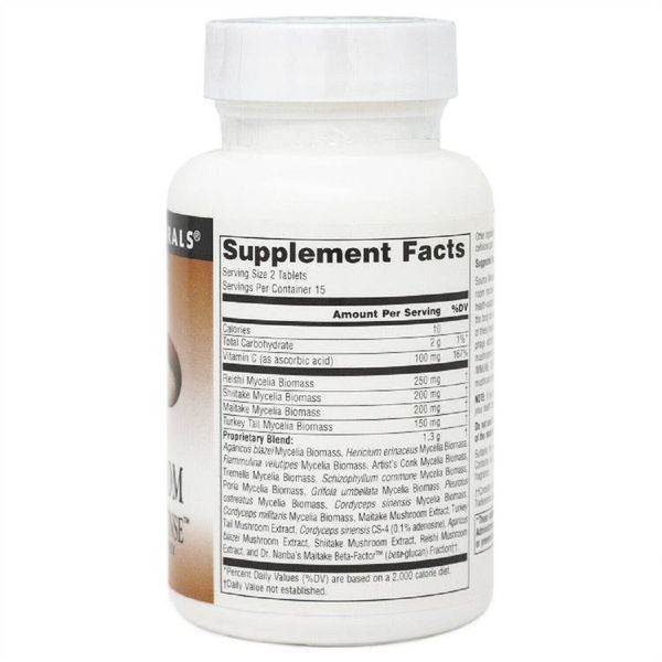 Комплекс з 15 Різновидів Грибів, Mushroom Immune Defense, Source Naturals, 30 таблеток
