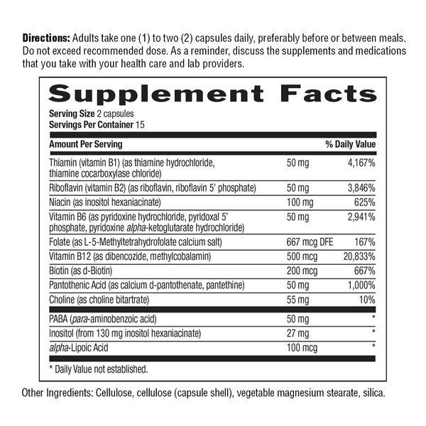 Коензим В-Комплексу, Coenzyme B-Complex, Country Life, 30 вегетаріанських капсул