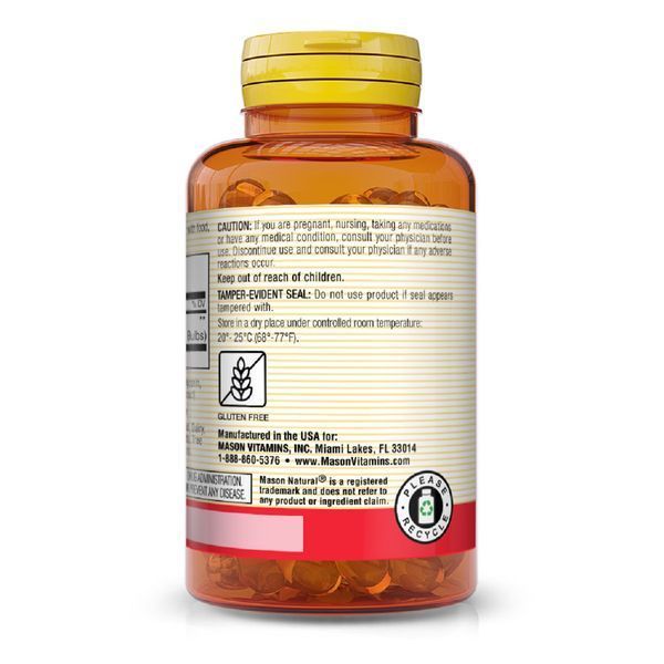 Часникова олія, Garlic Oil, Mason Natural, 100 гелевих капсул