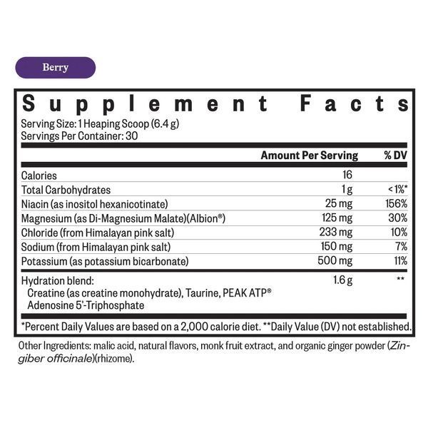 Електроліти, ягідний смак, Optimal Electrolyte, Seeking Health, 192 гр