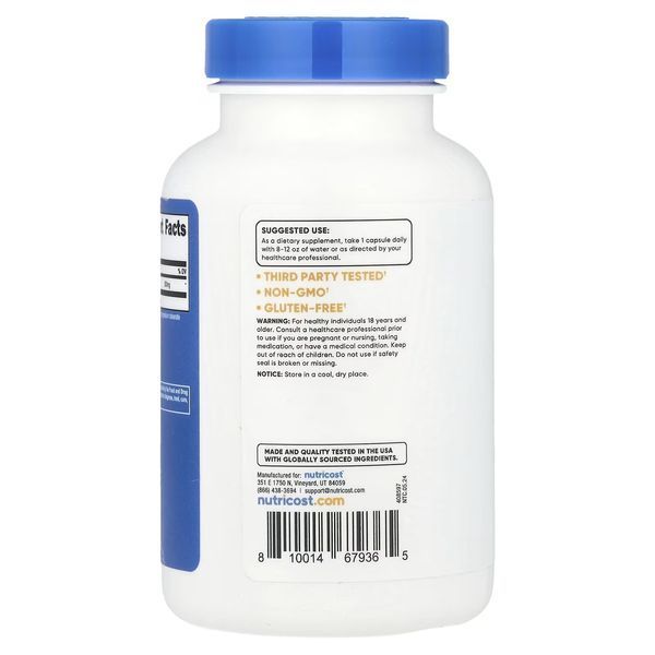 L-теанін, 200 мг, L-Theanine, Nutricost, 240 капсул