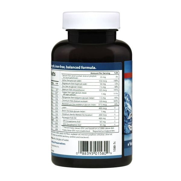 Мультивитамины и Минералы с Омега-3, Fish Oil Multi, Carlson, 60 желатиновых капсул