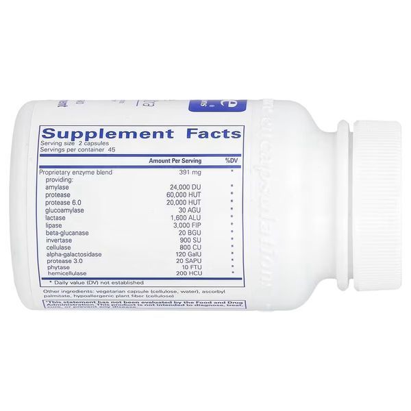 Травні ферменти Ультра, Digestive Enzymes Ultra, Pure Encapsulations, 90 капсул