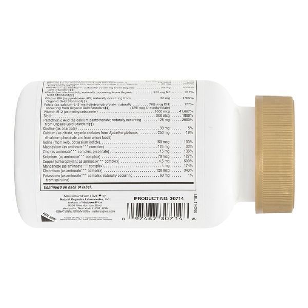 Мультивітаміни, Source of Life Gold, Natures Plus, 180 міні таблеток