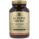 Глицин, Glycine, Solgar, 500 мг, 100 вегетарианских капсул
