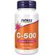 Вітамін C-500 з шипшиною, With Rose Hips, Now Foods, 100 таблеток