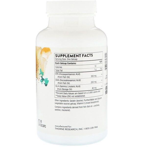 Омега Плюс, Omega Plus, Thorne Research, 90 гелевих капсул