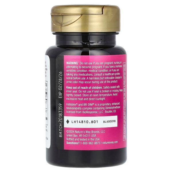 Метаболізм естрогенів, DIM-plus, Estrogen Metabolism, Nature's Way, 60 вегетаріанських капсул