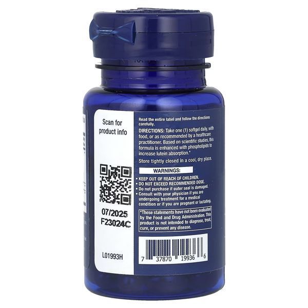 Підтримка зору з шафраном та астаксантином, MacuGuard, Ocular Support with Saffron & Astaxanthin, Life Extension, 60 гелевих капсул