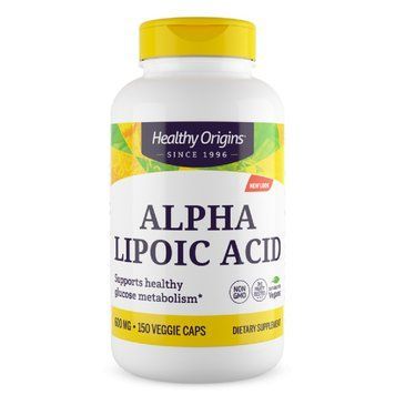 Альфа-Липоевая Кислота 600мг, Healthy Origins, 150 капсул