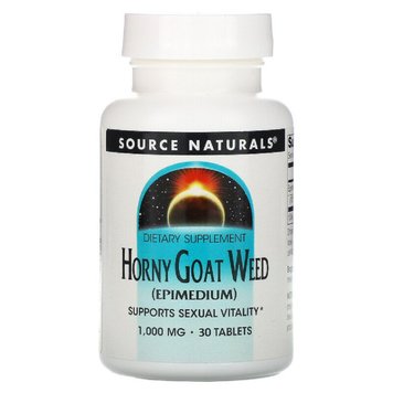 Епімедіум 1000мг, Source Naturals, 30 таблеток