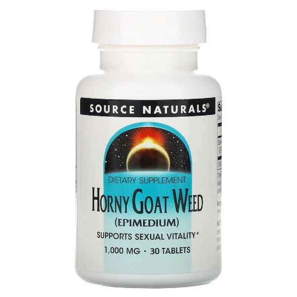 Эпимедиум 1000мг, Source Naturals, 30 таблеток