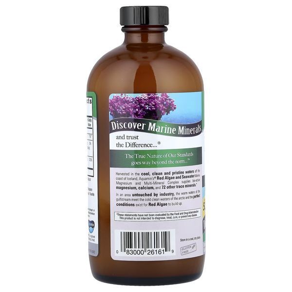 Магній на морській основі, 500 мг, смак ванілі, Marine Based Magnesium, Nature's Answer, 480 мл