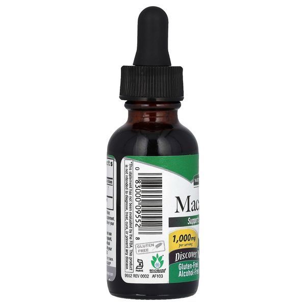 Мака, 1000 мг, без спирта, Maca Root, Alcohol-Free, Nature's Answer, 30 мл