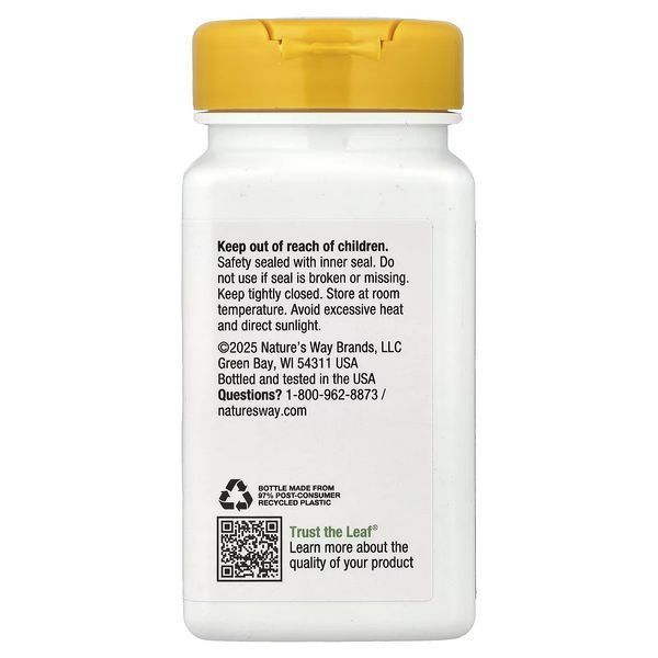 Рибофлавин, Витамин B2, 100 мг, Riboflavin, Vitamin B2, Nature's Way, 100 капсул