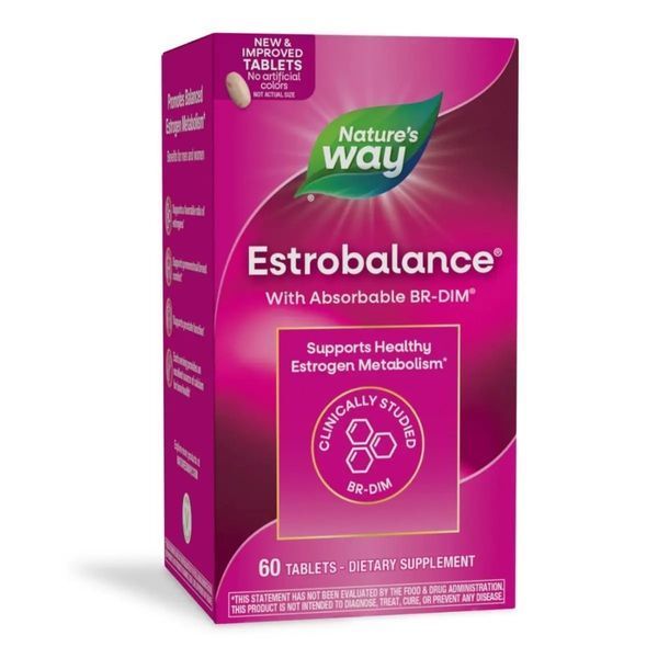 Здоровий метаболізм естрогену з абсорбованим дііндолілметаном, EstroBalance with Absorbable BR-DIM, Nature's Way, 60 таблеток