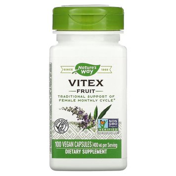 Вітекс, Vitex Fruit, 400 mg, Nature's Way, 100 Капсул