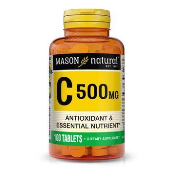 Вітамін C 500мг, Vitamin C, Mason Natural, 100 таблеток