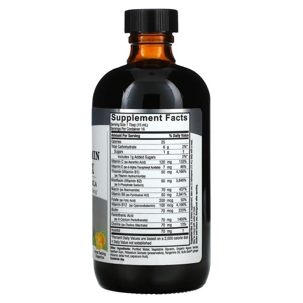 Рідкий комплекс вітамінів групи B, смак мандарину, Liquid Vitamin B-Complex, Nature's Answer, 240 мл