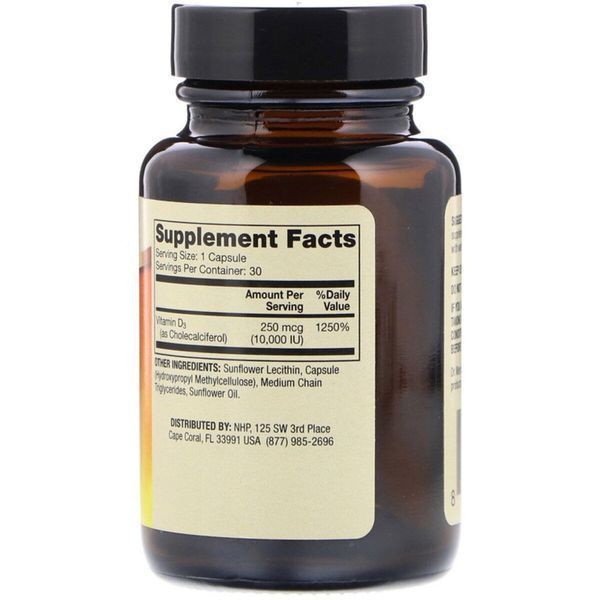 Липосомальный Витамин D3, 10000 МЕ, Liposomal Vitamin D3, Dr. Mercola, 30 капсул