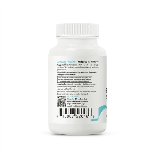 ГистаминX, HistaminX, Seeking Health, 60 капсул