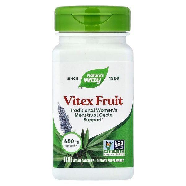 Витекс, Vitex Fruit, 400 mg, Nature's Way, 100 Капсул