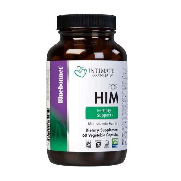 Комплекс для Нього, підтримка фертильності, Intimate Essenitals For Him Fertility Support Multivitamins, Bluebonnet Nutrition, 60 вегетаріанських капсул