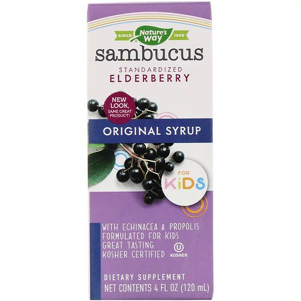 Чорна Бузина для Дітей, Sambucus For Kids, Nature's Way, 120 мл.