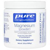 Магній, 250 мг, Magnesium Powder, Pure Encapsulations, 108 г