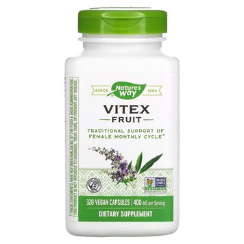 Вітекс, Vitex Fruit, 400 mg, Nature's Way, 320 Капсул