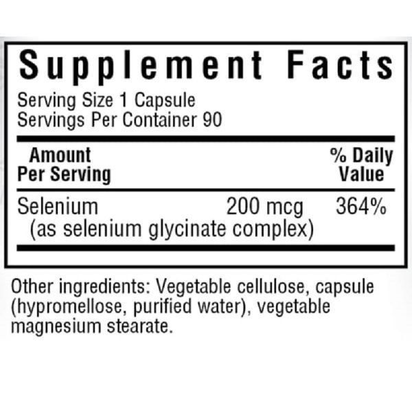 Селен Глицинат, Albion, Bluebonnet Nutrition, 90 вегетарианских капсул