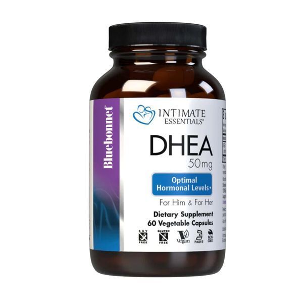 Дегідроепіандростерон, 50 мг, Intimate Essenitals, DHEA, Bluebonnet Nutrition, 60 вегетаріанських капсул