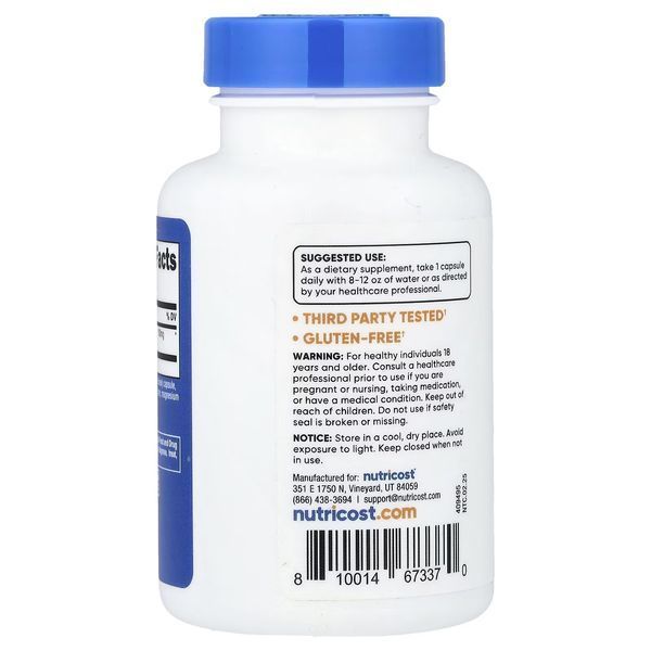Наттокіназа, 100 мг, Nattokinase, Nutricost, 120 капсул