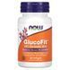 Глюкофіт, контроль цукру, GlucoFit, Now Foods, 60 гелевих капсул