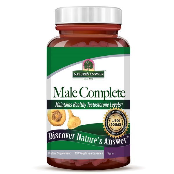 Мужское здоровье, Male Complete, Nature's Answer, 120 вегетарианских капсул