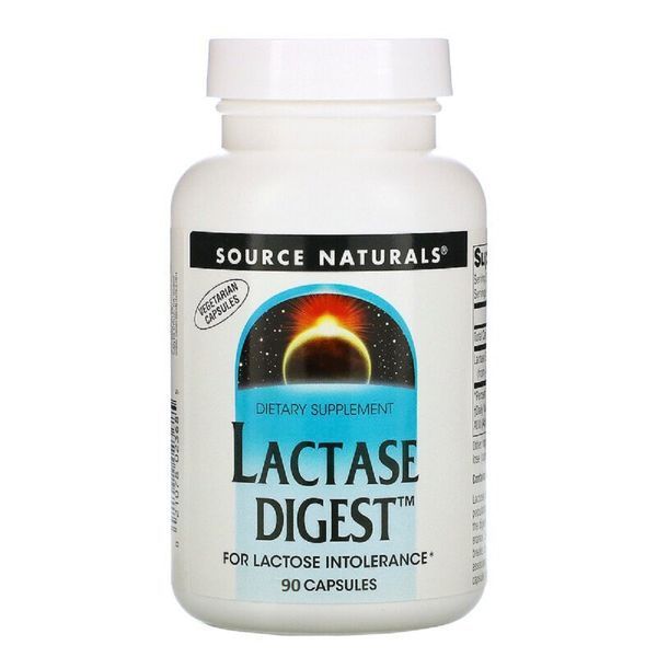 Лактаза, 40 мг, Lactase, Solaray, 100 вегетарианских капсул