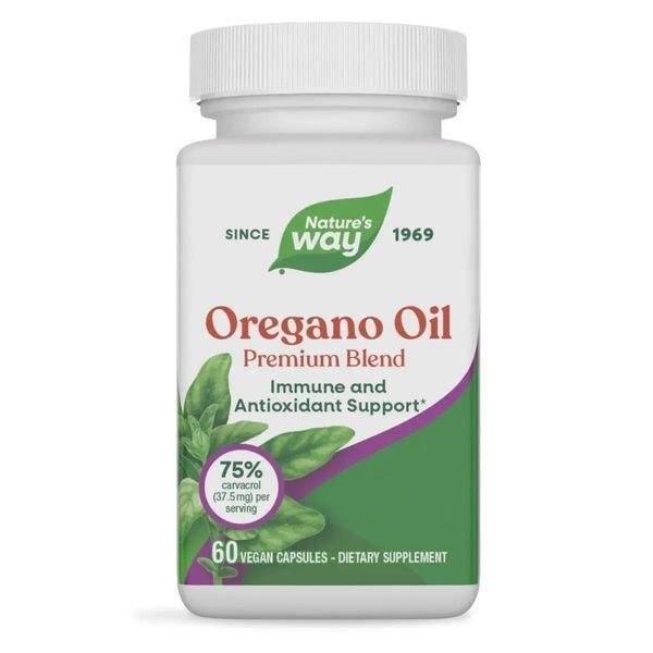 Масло орегано, Премиальная смесь, Oregano Oil, Premium Blend, Nature's Way, 60 вегетарианских капсул